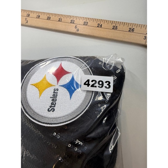 Wild Collective Pittsburgh Steelers Sequin Womens Bomber Jacket Womens Large New - Picture 12 of 12